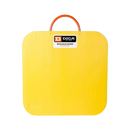 Outrigger pad, square, D1818, Yellow, Medium duty